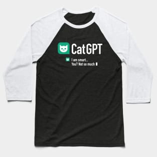 Cat GPT - 4 Baseball T-Shirt